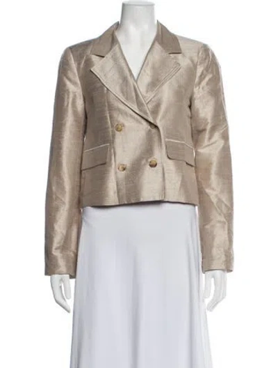 Pre-owned Rachel Comey Silk Blazer In Neutrals