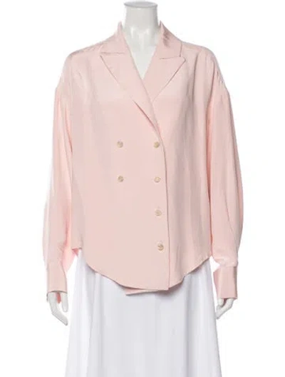 Pre-owned Rachel Comey Silk Blazer In Pink