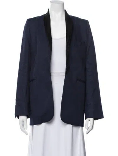 Pre-owned Rachel Comey Silk Blazer W/ Tags In Blue