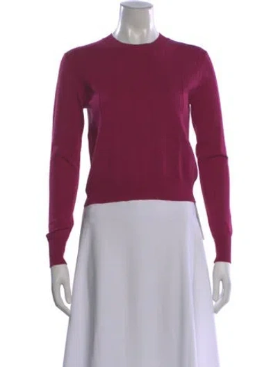 Pre-owned Rachel Comey Silk Crew Neck Sweater In Pink