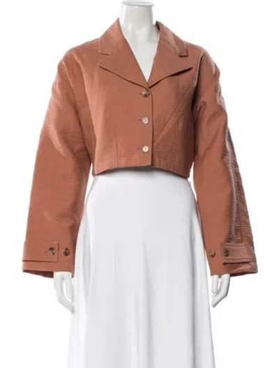 Pre-owned Rachel Comey Silk Jacket In Orange