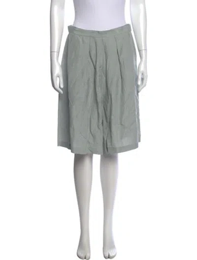 Pre-owned Rachel Comey Silk Knee-length Shorts W/ Tags In Green