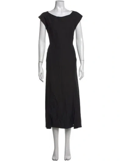 Pre-owned Rachel Comey Silk Long Dress In Black