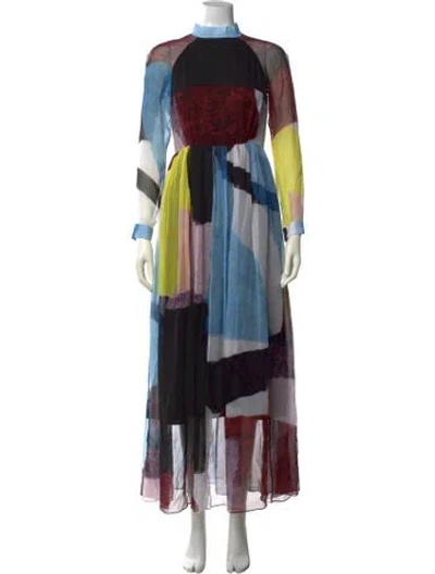 Pre-owned Rachel Comey Silk Long Dress W/ Tags In Black