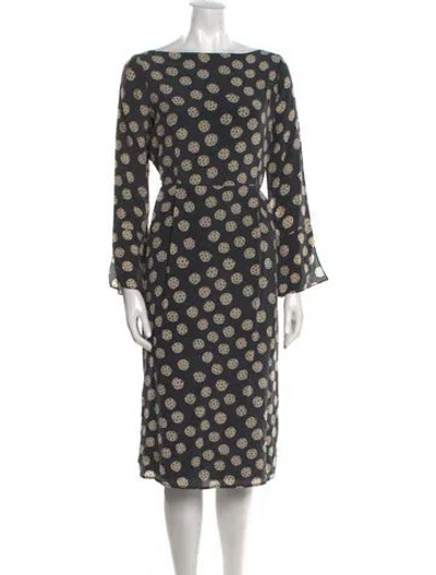 Pre-owned Rachel Comey Silk Midi Length Dress In Multi