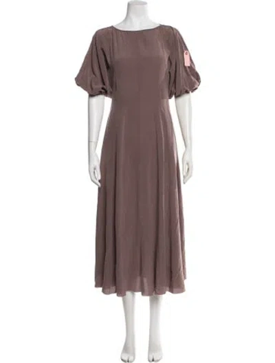 Pre-owned Rachel Comey Silk Midi Length Dress W/ Tags In Brown