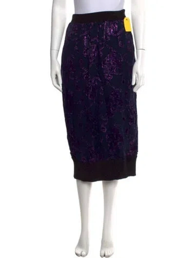 Pre-owned Rachel Comey Silk Midi Length Skirt In Black