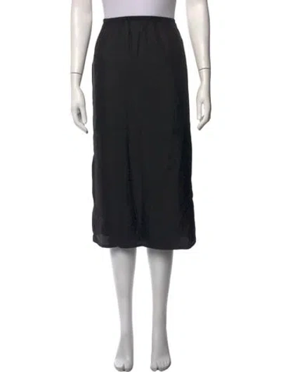 Pre-owned Rachel Comey Silk Midi Length Skirt In Black