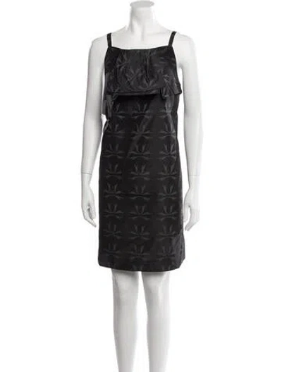 Pre-owned Rachel Comey Silk Mini Dress In Black