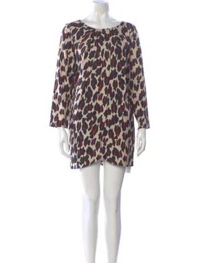 Pre-owned Rachel Comey Silk Mini Dress In Multi