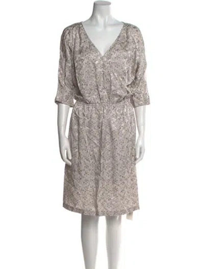 Pre-owned Rachel Comey Silk Mini Dress In Purple