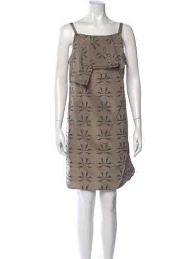 Pre-owned Rachel Comey Silk Mini Dress W/ Tags In Brown