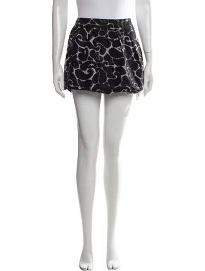 Pre-owned Rachel Comey Silk Mini Skirt In Black