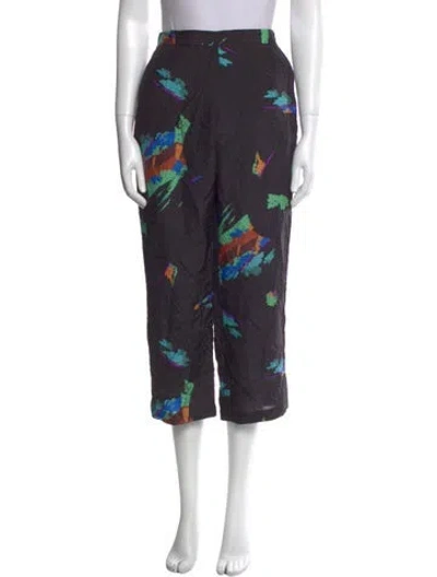 Pre-owned Rachel Comey Silk Wide Leg Pants In Multi