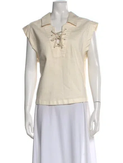 Pre-owned Rachel Comey Sleeveless Top In Neutral