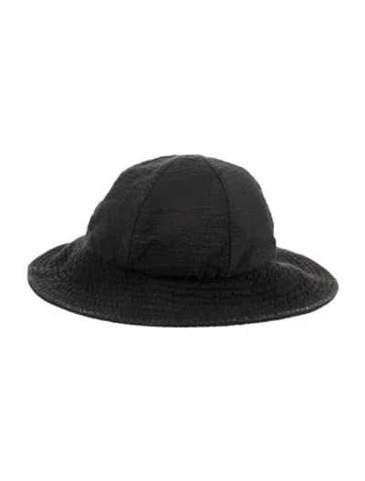 Pre-owned Rachel Comey Solid Wide Brim Bucket Hat In Black