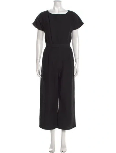 Pre-owned Rachel Comey Square Neckline Jumpsuit In Black