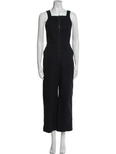 Pre-owned Rachel Comey Square Neckline Jumpsuit In Blue