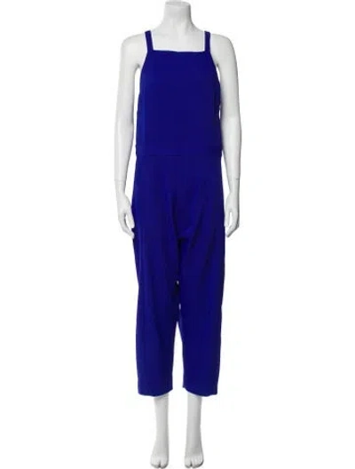 Pre-owned Rachel Comey Square Neckline Jumpsuit In Blue