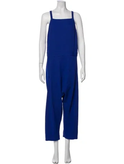 Pre-owned Rachel Comey Square Neckline Jumpsuit In Blue