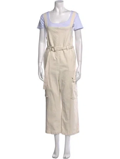 Pre-owned Rachel Comey Square Neckline Jumpsuit In Neutral
