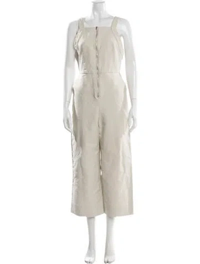 Pre-owned Rachel Comey Square Neckline Jumpsuit In Neutral