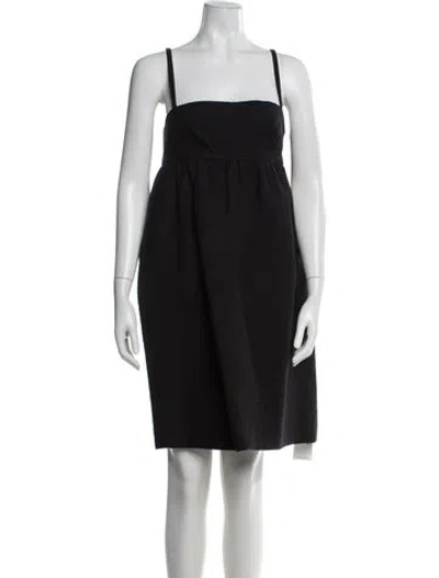 Pre-owned Rachel Comey Square Neckline Mini Dress In Gray