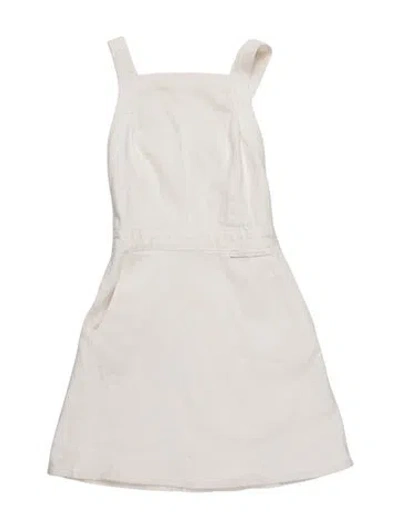 Pre-owned Rachel Comey Square Neckline Mini Dress In Neutrals