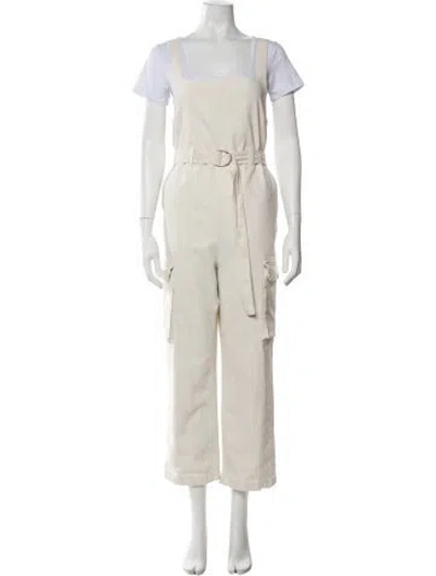 Pre-owned Rachel Comey Square Neckline Overalls In Neutrals