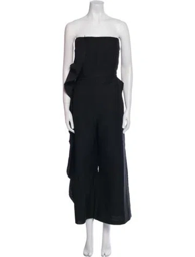 Pre-owned Rachel Comey Strapless Jumpsuit In Black