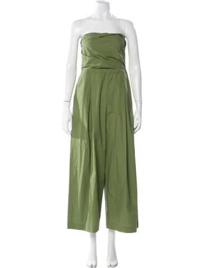 Pre-owned Rachel Comey Strapless Jumpsuit In Green