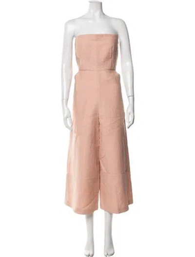 Pre-owned Rachel Comey Strapless Jumpsuit In Pink