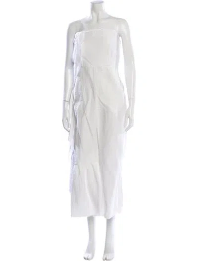 Pre-owned Rachel Comey Strapless Jumpsuit In White