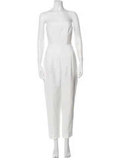 Pre-owned Rachel Comey Strapless Jumpsuit In White