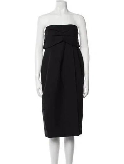Pre-owned Rachel Comey Strapless Midi Length Dress W/ Tags In Black