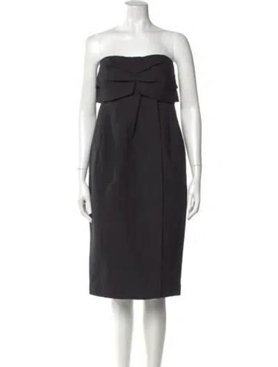 Pre-owned Rachel Comey Strapless Mini Dress In Black