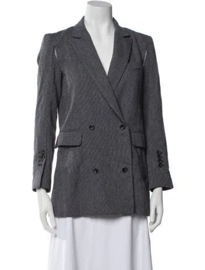 Pre-owned Rachel Comey Striped Blazer In Gray