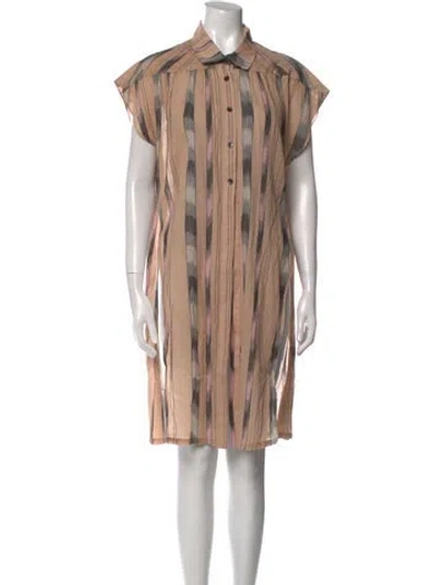 Pre-owned Rachel Comey Striped Knee-length Dress In Neutral