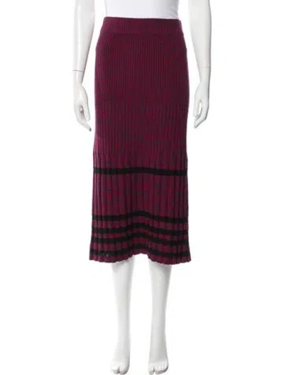 Pre-owned Rachel Comey Striped Midi Length Skirt In Multi