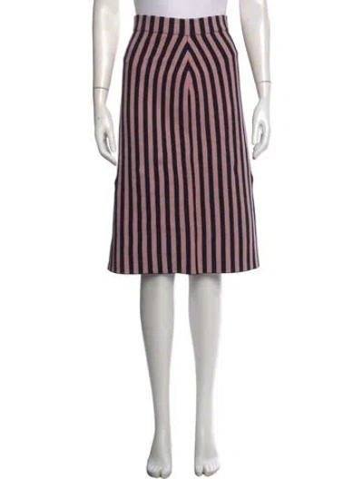 Pre-owned Rachel Comey Striped Midi Length Skirt In Multi