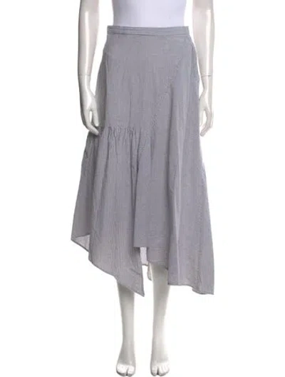 Pre-owned Rachel Comey Striped Midi Length Skirt In Neutral