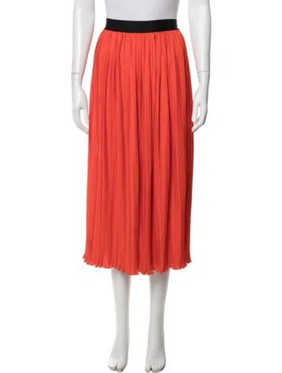 Pre-owned Rachel Comey Striped Midi Length Skirt In Orange