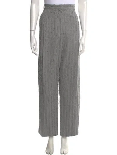 Pre-owned Rachel Comey Striped Wide Leg Pants W/ Tags In Gray