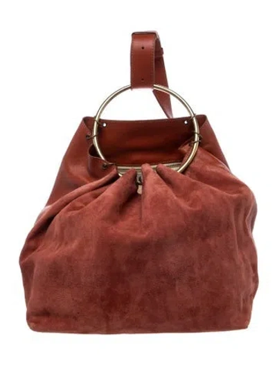 Pre-owned Rachel Comey Suede Backpack In Red