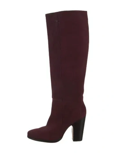Pre-owned Rachel Comey Suede Boots In Burgundy