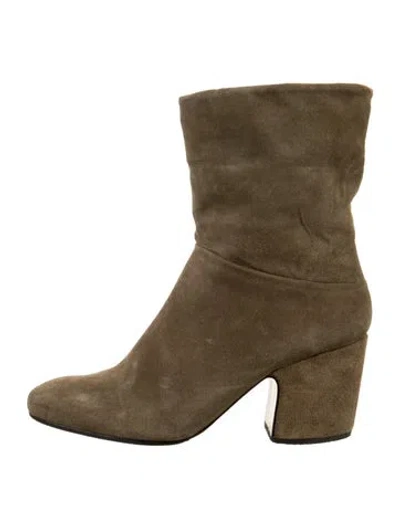 Pre-owned Rachel Comey Suede Boots In Green