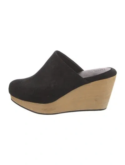 Pre-owned Rachel Comey Suede Mules In Black