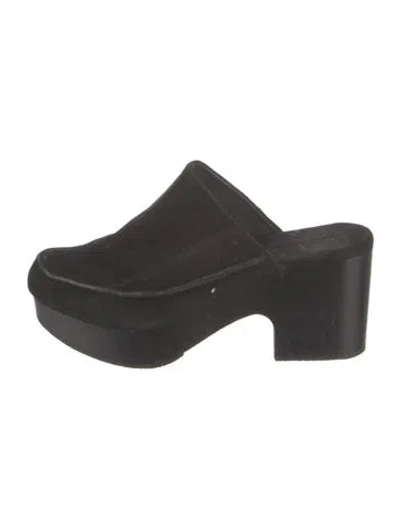 Pre-owned Rachel Comey Suede Mules In Black