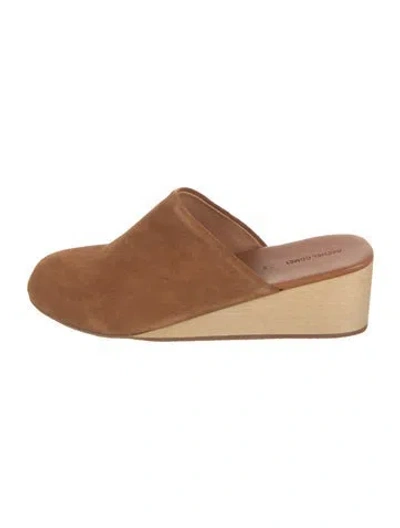Pre-owned Rachel Comey Suede Mules In Brown