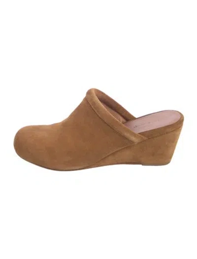 Pre-owned Rachel Comey Suede Mules In Brown